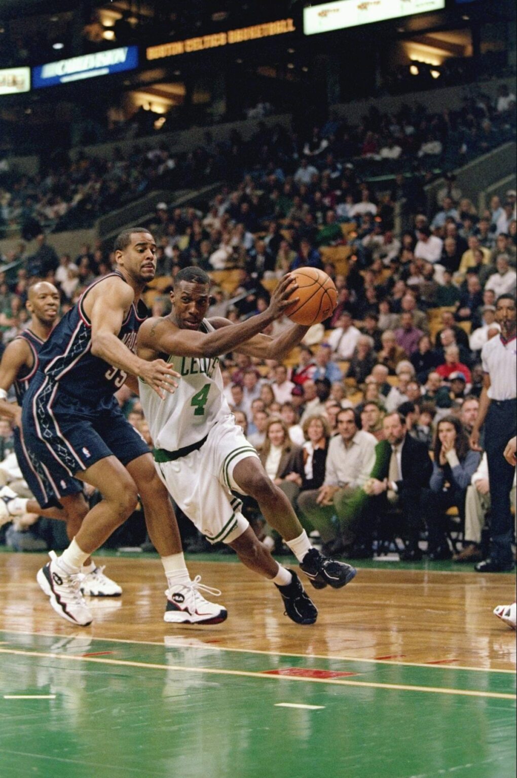 Boston Celtics #4 Jersey History Chauncey Billups (1997 98)