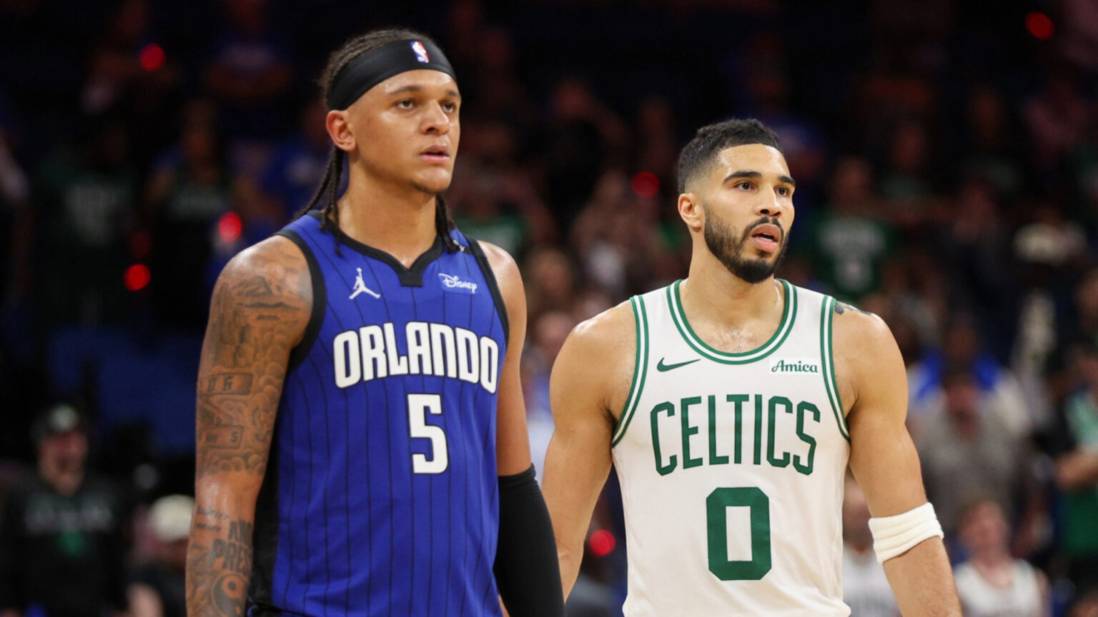 How jayson tatum remained by a competitive point in the